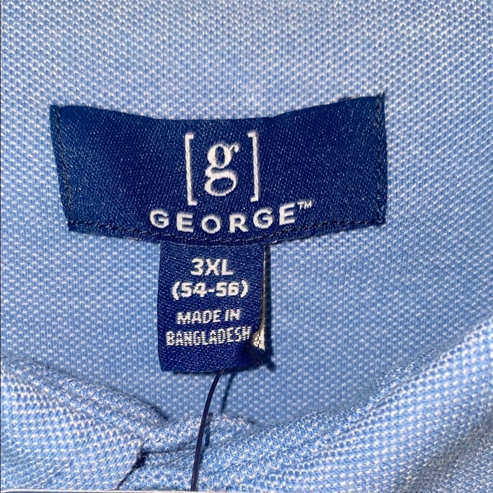George Men's Light Blue Button Down Shirt - Picture 5 of 6